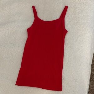 Red Sleeveless Women's Top